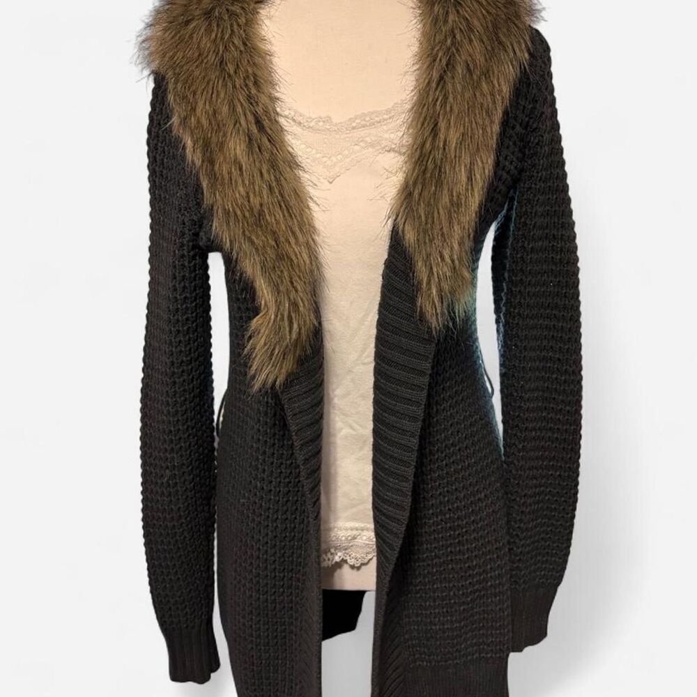 Vintage Old Navy Women's Fur Cardigan S